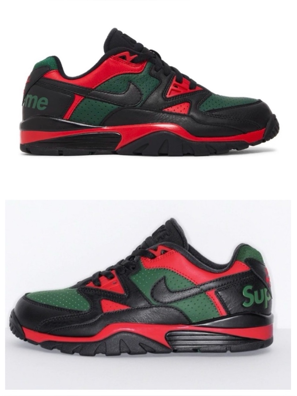 Supreme + Nike Air Cross Trainer 3 Low Black Green Red | CJ5291-001 Size 9 M NIB